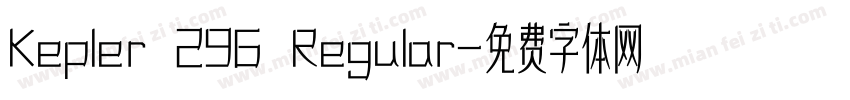 Kepler 296 Regular字体转换